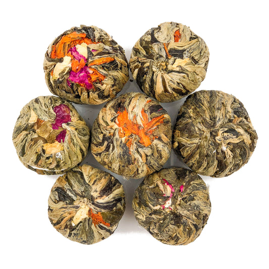Teaology Blooming Flavoured Tea Ball (Assorted) 4 Pcs