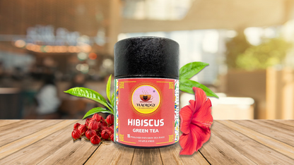 Hibiscus Green Tea (15 Pyramid Tea Bags)