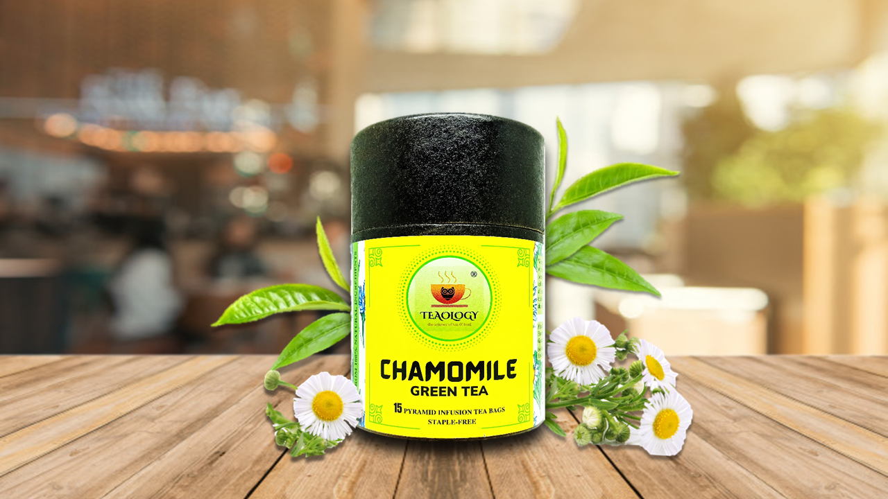 Chamomile Green Tea (15 Pyramid Tea Bags)