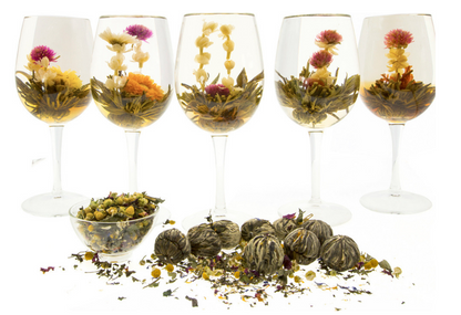 Teaology Blooming Green Tea Ball (Assorted) 4 Pcs